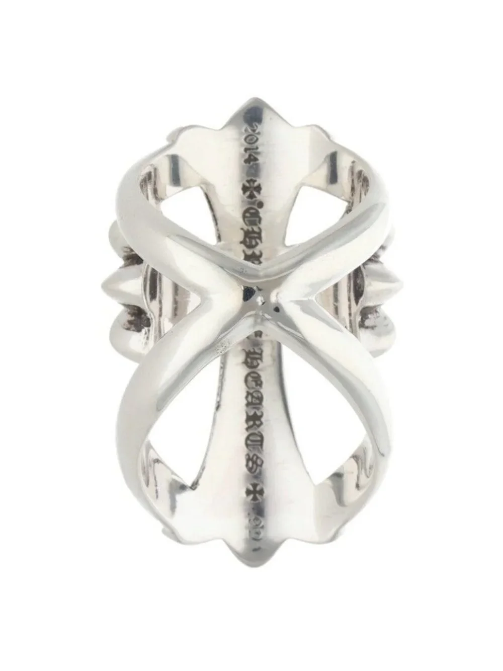 Chrome Hearts Infinity CH Crs CH Cross Silver Ring